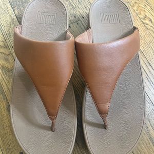 Brown leather Fitflop sandals